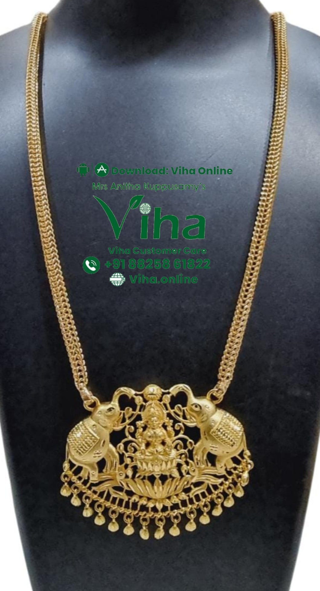 Impon Gajalakshmi Pendant Chain
