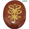 Wish Granting Zibu Coin, oval stone with natural veining