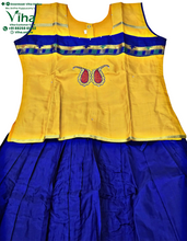 Readymade Pavadai Set With Sleeves / Lehenga Set - 10 to 11 Yrs