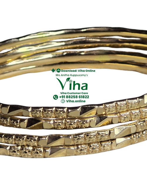 Impon Bangle with ridged patterns