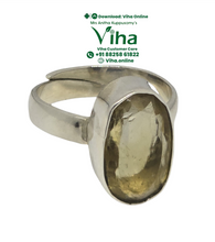 Citrine 925 Silver Ring – Wealth, Success & Prosperity