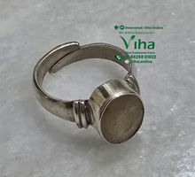 Yellow Sapphire Silver Ring / Pukhraj