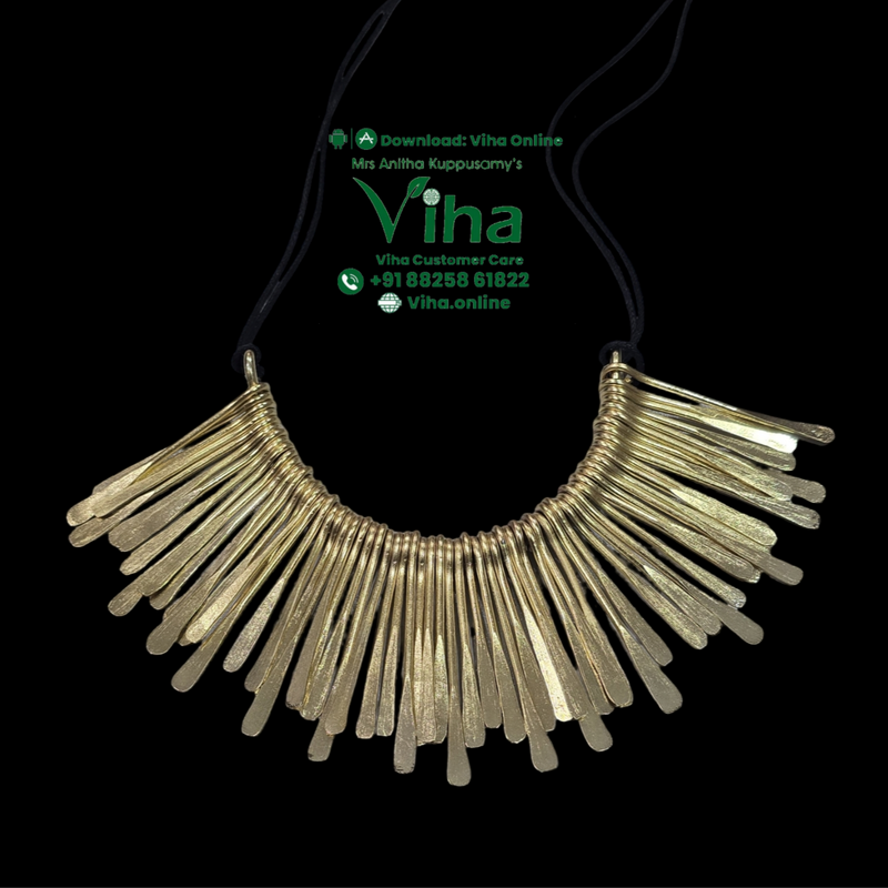 Metal Necklace Premium Quality with thin metal strips