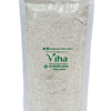 Black Urad Dal Flour in a transparent plastic bag