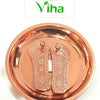 Vishnu Padham | Vishnu Charan Copper with textured foot elements