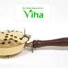 Sambrani Dhoobakkal, wooden handled vessel with long turned handle attached via a collar