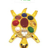 Navaratna Tortoise With Om Plate