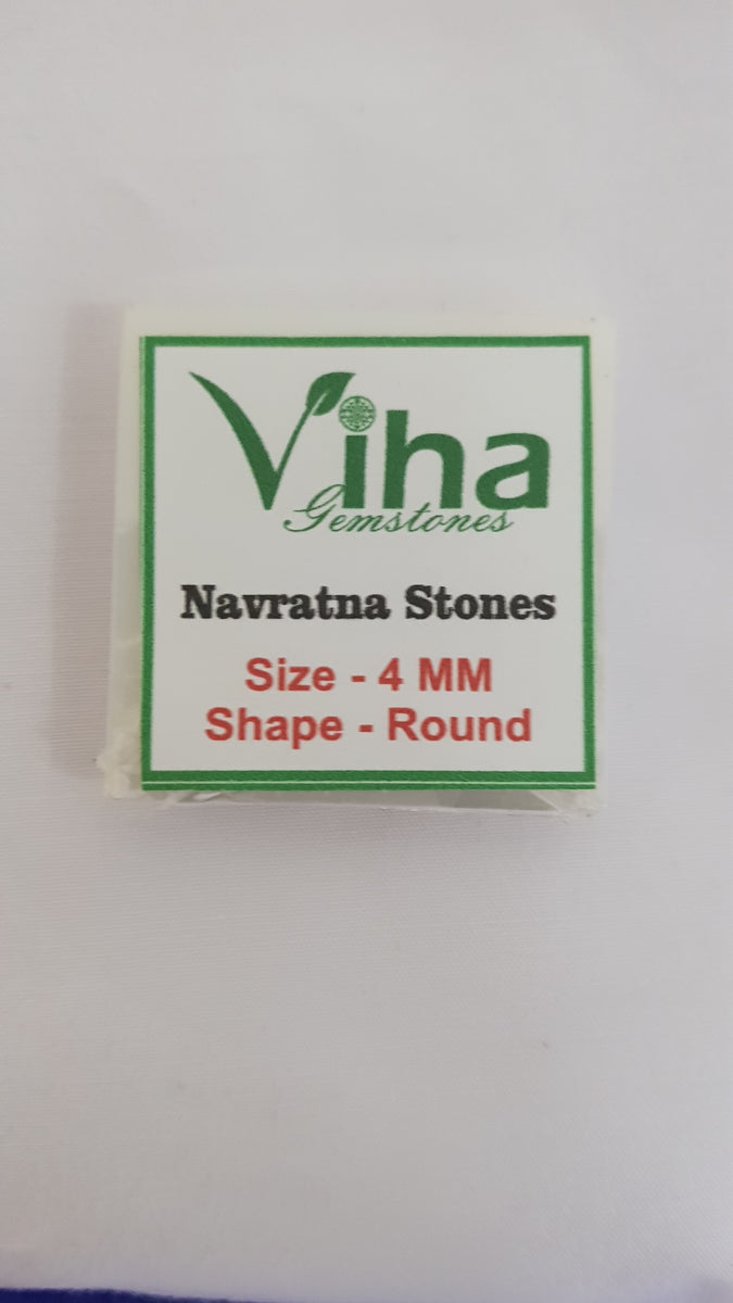 Navaratna Stones With Zircon Stone 4 mm – Viha Online