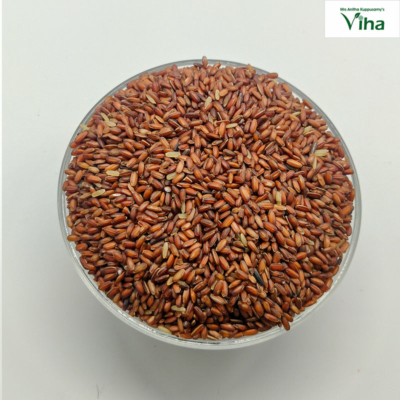 Arupadham Kuruvai Rice in a clear glass bowl