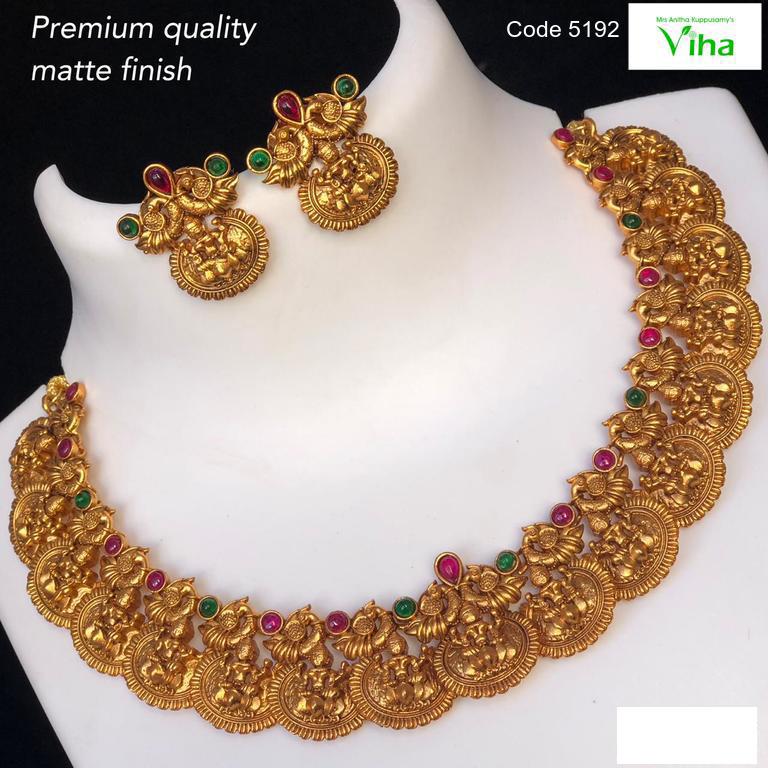 Multi Coloured Lakshmi Necklace