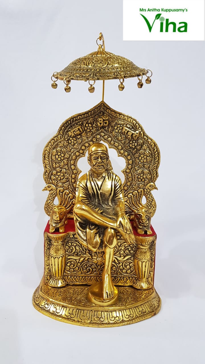 Buy Sai Baba Marble Statue Idols Murti for Pooja Room & Gift Items 9