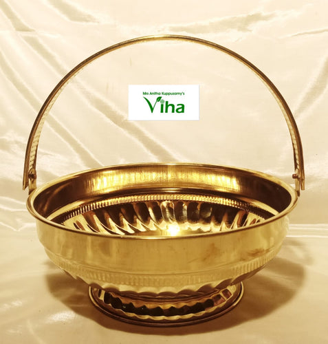 Brass Pooja Flower Basket