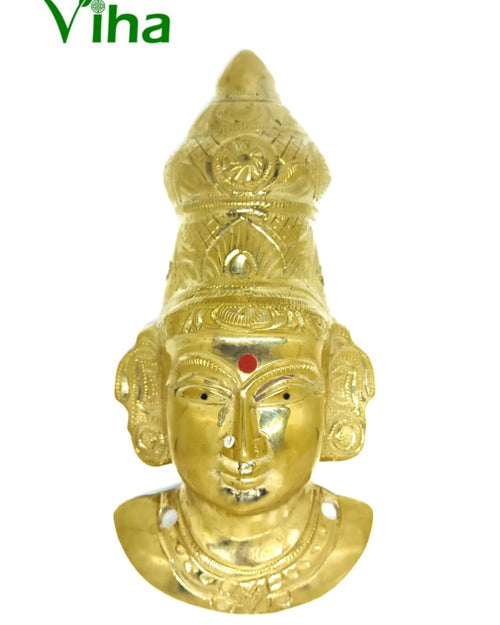 Ambal Face with an engraved headdress and ear ornaments