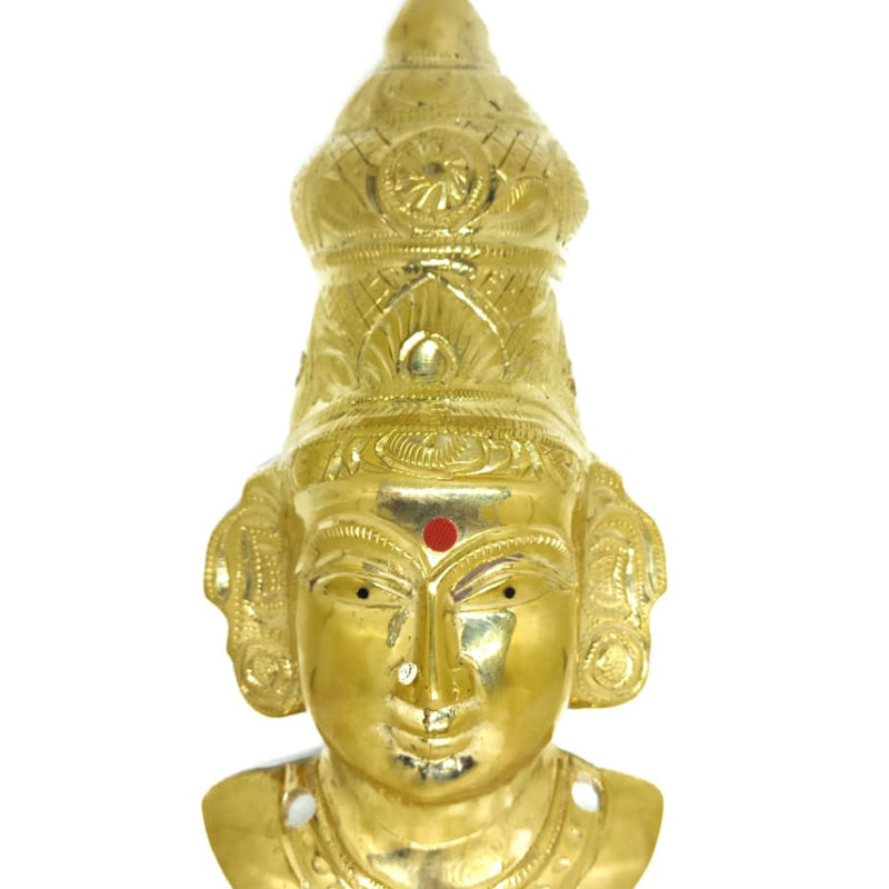Ambal Face with an engraved headdress and ear ornaments