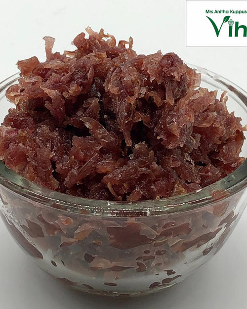 Gulkand / Rose Petal Jam, in a glass bowl