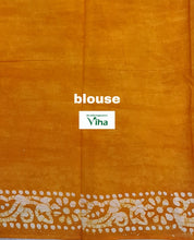 Pure cotton shibori batik print saree (inclusive of all taxes)