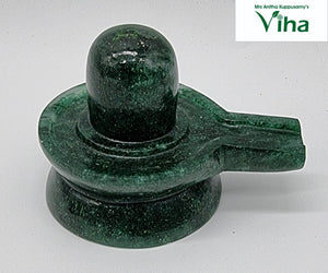 Green Jade Shivling - 215 g (Maragatha Lingam)
