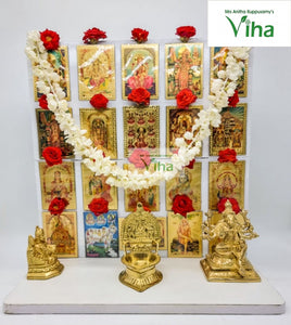 Wooden Magnetic Pooja Shelf