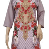 American Crepe Kurti Size - XL with floral print and ornamental front panel