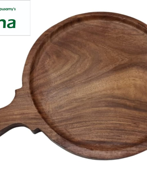 Wooden Pizza Pan / Plate with natural wood grain