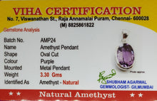 Amethyst Silver Oval Cut - 4.48 Gms