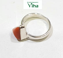 Coral Silver Ring 4.28 g