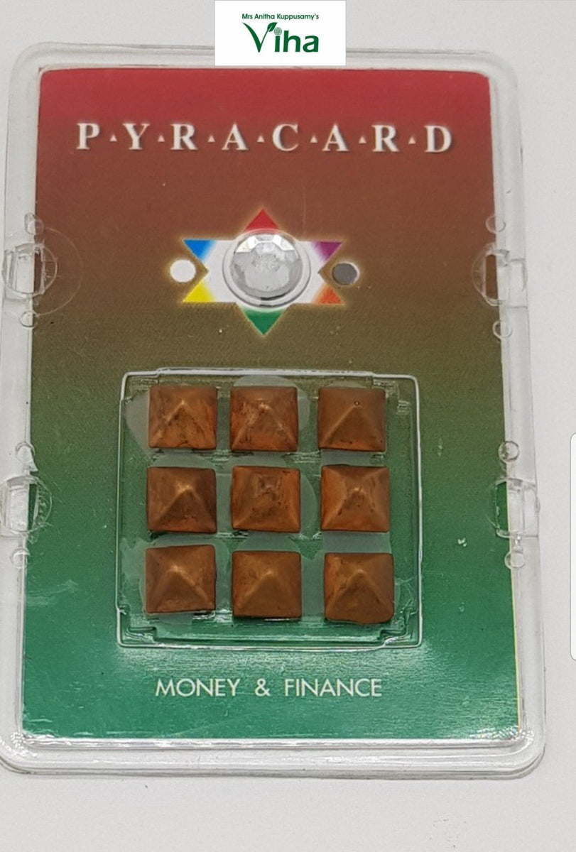 Pocket Size Pyra Card With Pyramid Yantra For Money & Finance – Viha Online