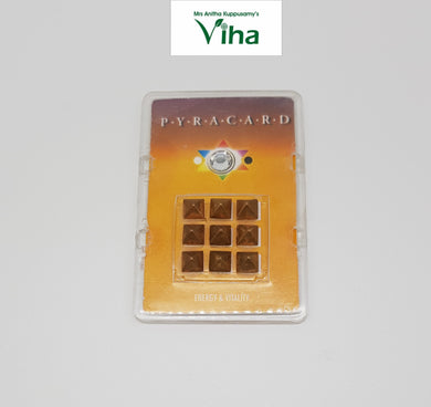 Pocket Size Pyra Card With Pyramid Yantra For Energy & Vitality
