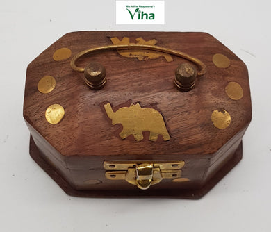 Wooden Box Small With Handle