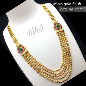 Micro Gold Finish Chain Haaram