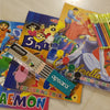 Colouring Book Set, four rectangular books and markers