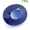 Blue Sapphire Stone Natural, faceted oval with inclusions