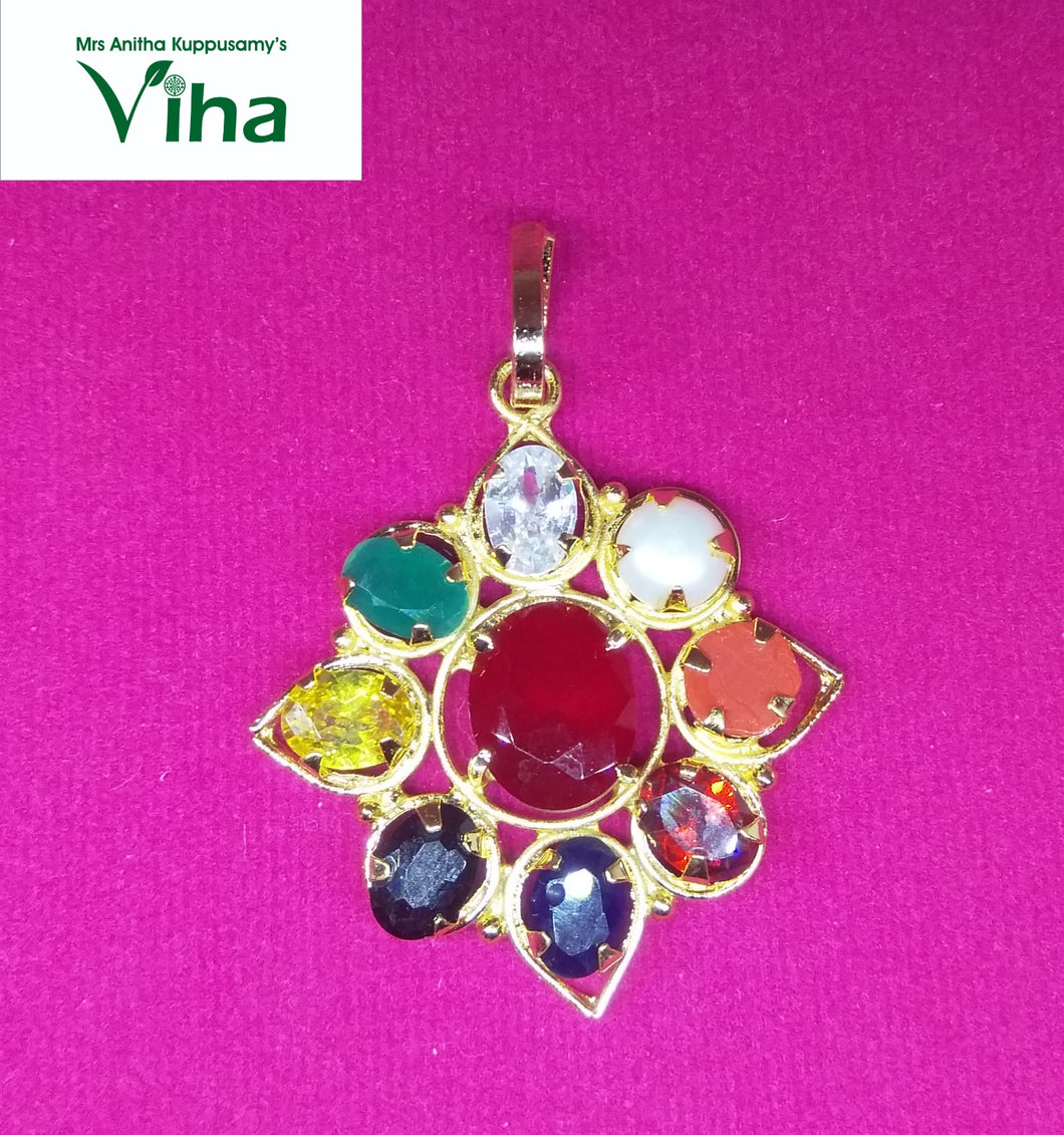Divya Navaratna Pendant - Diamond Shape
