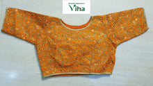 Ready made blouse with heavy golden embroidery