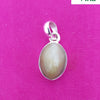 Catseye Pendant Silver with oval stone