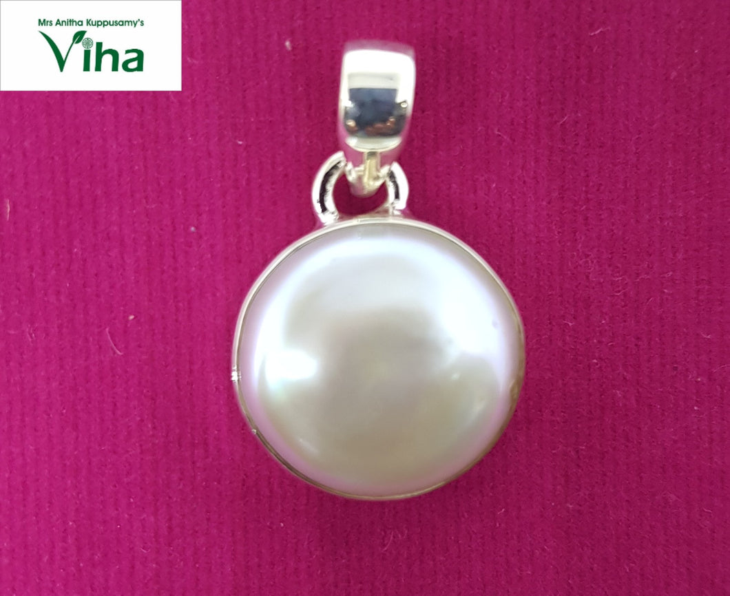Silver Pearl Designer Pendant - 5.51 Grams