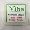 Navarathna Stones With Zircon Stone 5 mm