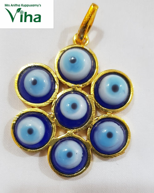 Evil Eye Unisex Pendant with seven circular elements