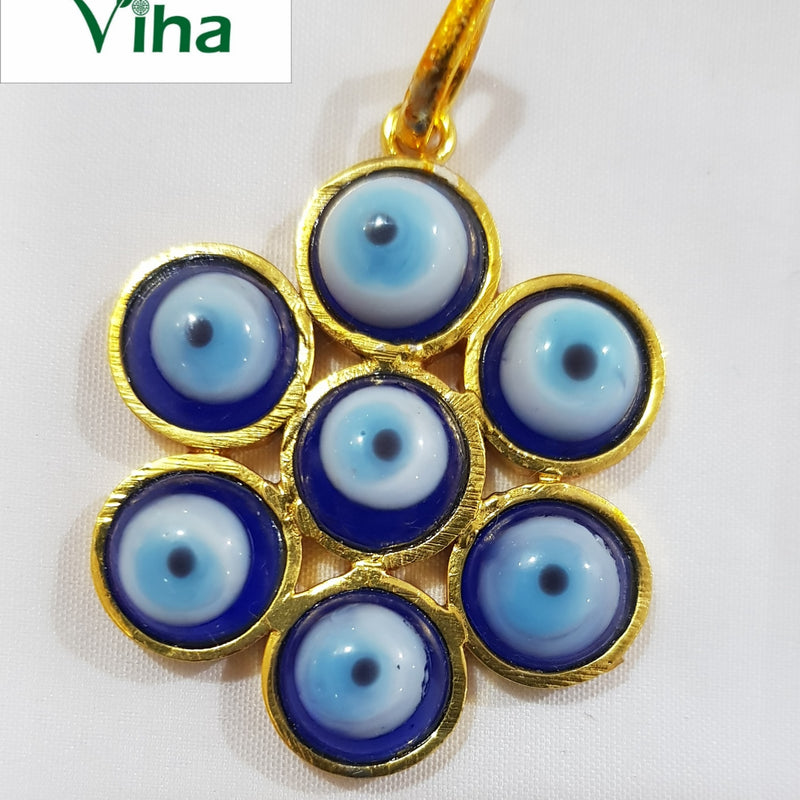 Evil Eye Unisex Pendant with seven circular elements