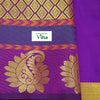 Silk Pavadai Set / 5-8 Years with geometric diamond pattern