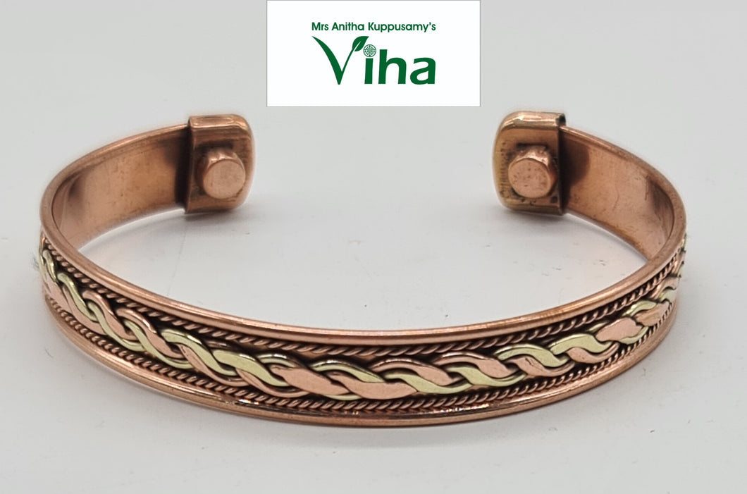 Refined Style for the Modern Man: Silver Hawthorn Copper Bracelet – Magnetic  Mobility