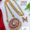 Premium Quality Chain Pendant Set Micro Plated with a large pendant and bead chain