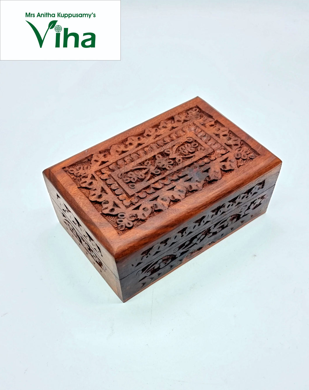 Wooden Box With Carvings
