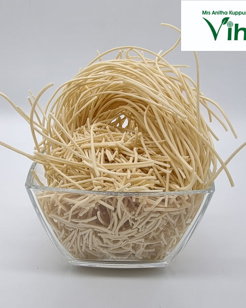 Wheat Noodles in a glass bowl