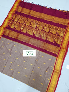 Kalyani Cotton Silk Saree With Blouse  (Inclusive Of All Taxes)