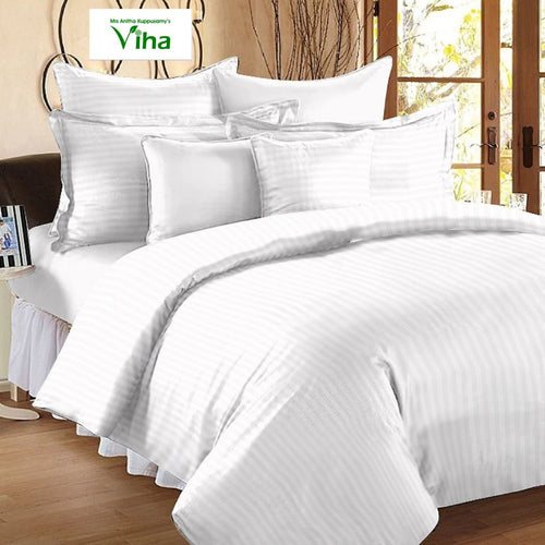 Plain Cotton double bedsheet
