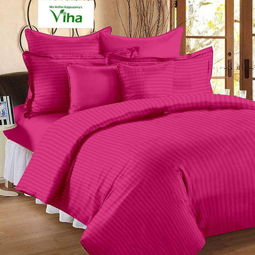 Plain Cotton double bedsheet