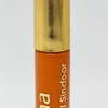 Kesar Gopi Chandan Liquid Sindoor, one gold-toned capped orange liquid container featuring white text vertically printed on the body