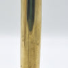 Agarbathi Storage Brass Container, a vertical, glossy, gold-toned metallic cylinder with a domed, fitted cap and a continuous central seam line