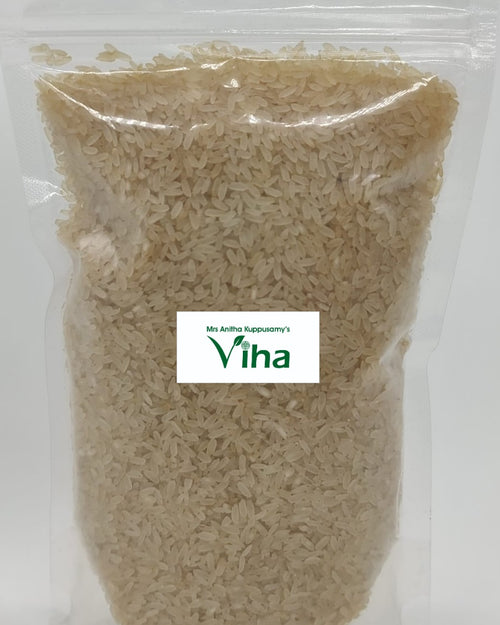 Thanga Samba Rice in a transparent pouch